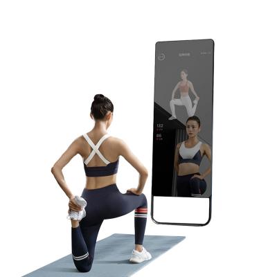 China Morden Exercise Body Mirror Smart 43inch LCD Screen Yoga Mirror Full Gym Smart Magic Interactive Health Mirror for sale