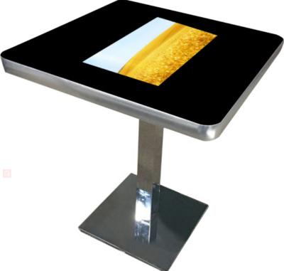 China Factory Customized Touch Indoor Restaurant Smart Digital Square Interactive Table Smart Touch Dining Table for sale