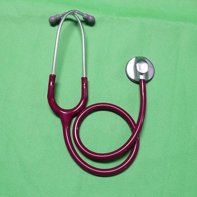 China Luxury quality brand steel doctor all black single head stethoscope for sale