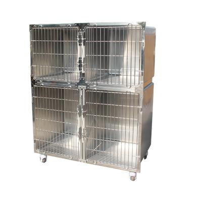 China Viable Pet Hospital Cage Carriers Dry Houses Large Stainless Steel Kennel For Sale for sale