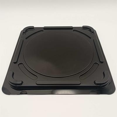 China PS Material Black Plastic Frame Single Wafer Shipper For Protection for sale