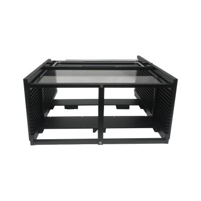 China 12-Inch 13-Slot Polished Finish Metal Wafer Carrier Compliant With Automation Equipment for sale