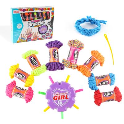 China Knitting Gift/Girls DIY Hair Jewelry Hair Braiding Tool Toys Creative Unique Crafts Set Kids Bracelet Braiding Kit Hand Rope Weaving for sale