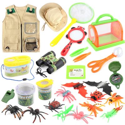 China Educational Eco-friendly Material Pretend Play Kids Explorer Outdoor Costume Kit Insect Capture Outdoor Adventure Set for sale