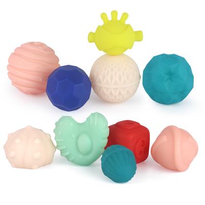 China Safety Baby Sensory Toys Colorful Tactile Sense Baby Textured Balls Sensory Balls for sale