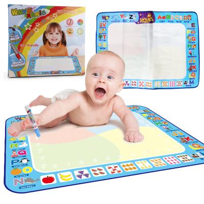 China DIY Paint Magic Water Doodle Mat Painting Educational Toy Coloring Writing Board Children Toddlers Play Mat Drawing Pad for sale