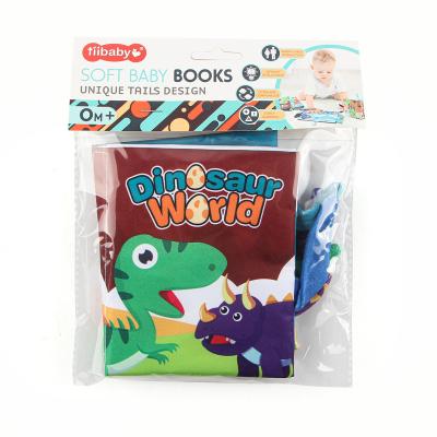 China Soft Animal Children's Tail Early Education Learning Baby Toy Soft Toy Story Book for sale