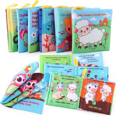 China Soft Education Toys Children Pour Toys Animal Cloth Baby Soft Cloth Books for sale