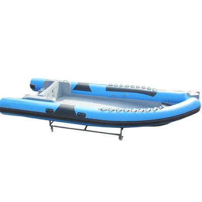 China Water entertainment CE 8m RIB luxury hypalon inflatable fishing rowing boat with double motor for sale for sale