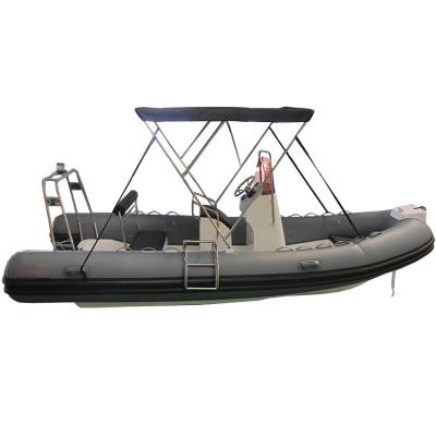 China Water Entertainment 10 People 5.4m Yacht Taiwan Hypalon Tube Rib Sailing Boat RIB-540 for sale