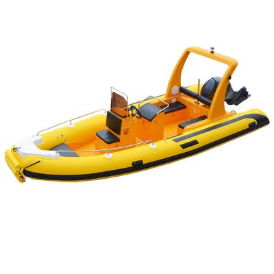 China Water sports area 20 feet hypalon rib boat RIB-620 luxury yellow sailing yacht for sale for sale