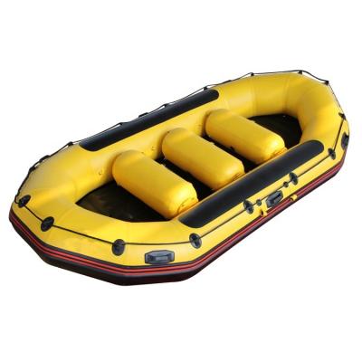 China PVC Inflatable Fishing Rescued Rowing PVC Small Tube Material Raft Boats For Sale for sale