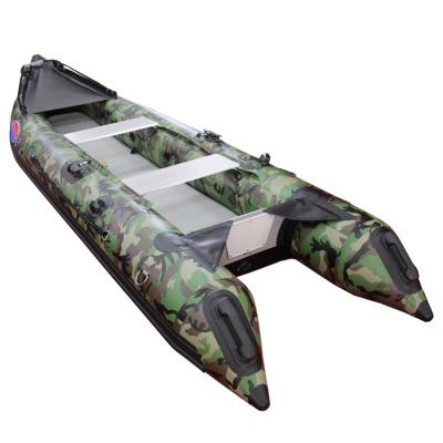 China PVC Camouflage Colors 12 Ft 370 Length Kayak Inflatable Boat for sale