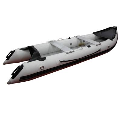 China Durable Pvc Small 370cm Inflatable Pvc Kayaks High Speed ​​With Small Motor for sale