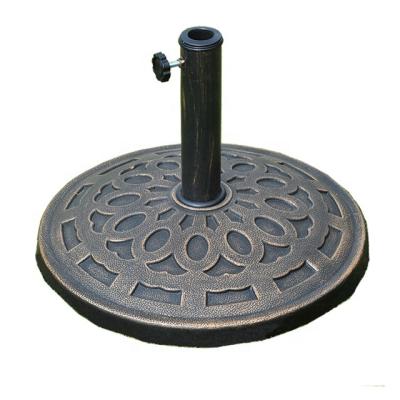 China BH-031B 14kgs Hotel Yard Leisure Modern Heavy Duty Steel Garden Outdoor Patio Umbrella Resin Base for sale