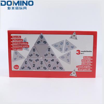 China Large Stylish High Quality Cheap Triangle Domino Board Game Set Outdoor Domino Set for sale