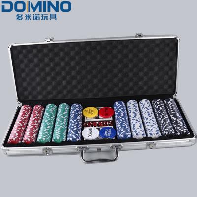 China Clay Poker Chips Poker Games Sleek Custom Style Texas Hold'em Poker Set Poker Set for sale