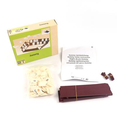 China Factory supply stylish rummy game set directly customize rummy set in carton and stand for game play for sale