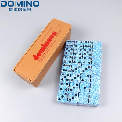 China Double 6 Professional Domino Stylish Plastic Dominoes In Plastic Box for sale