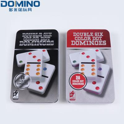 China Customs Provisions Printing Table Top Elegant Jumbo Professional Educational Game Set Plastic Domino for sale