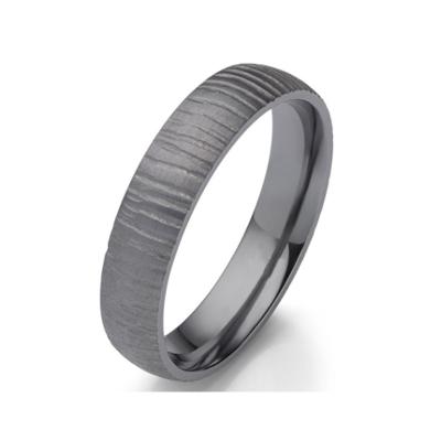 China Tantalum Fashion Men Jewelry No Fade Waterproof Men's Black PVD Fine Ring for sale