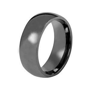 China Classic Brushed Mens Tungsten Carbide Ring Anniversary Engagement Wedding Bands for sale