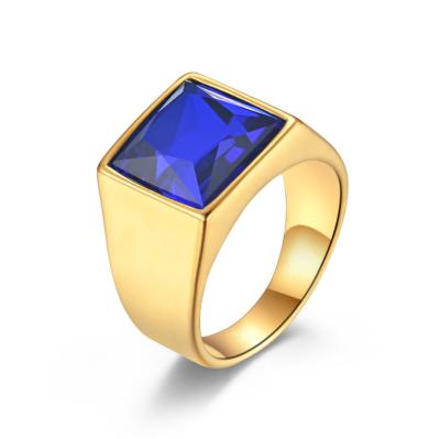 China Light Luxury Gemstone Rings Fashion Jewelry Wedding Rings For Men for sale