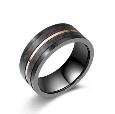 China Luxury Fashion Couple Stainless Steel Rings Waterproof Round Men's Rotating Ring for sale