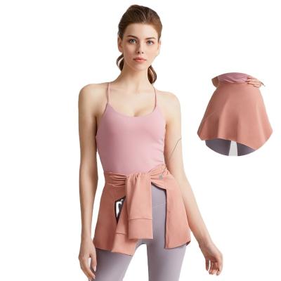 China New Antibacterial Women Shape Soft Sports Hip Cover Workout Clothes Fitness Running Dresses Cover Up Women for sale