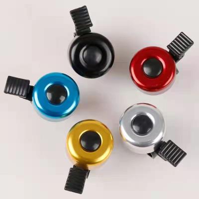 China Aluminum Alloy Ally Horn Mountain Trail Bicycle Horn Safety Alarm Handlebar Metal Ring Outdoor Cycling Sound Bicycle Accessories for sale