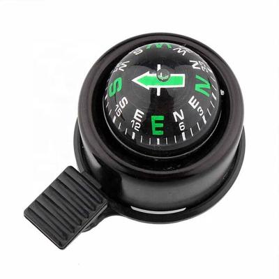 China Factory Bike Bell MTB Handlebar Bicycle Bell Horn Bike Alarm Light Recycling Noise With Compass Aluminum Alloy for sale