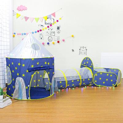 China Soft Toy 3 in 1 Crawling Tunnel Princess Tents for Toddler Toy Tents for sale