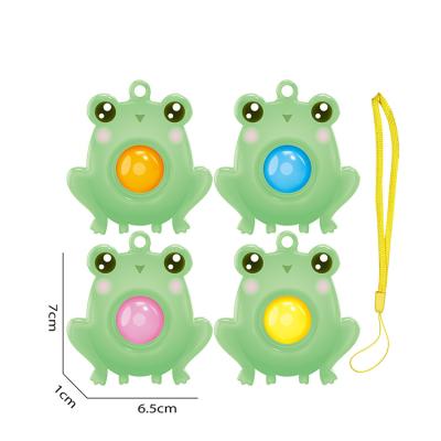 China New TPR Frog Finger Bubble Music Press Children's Decompression Toy for sale