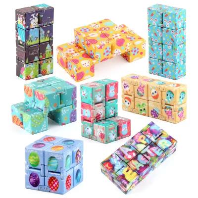 China Amazon Next Generation Autistic Sensory Kids Easter Infinity Cube For Anti Decompression Stress Toys LD for sale