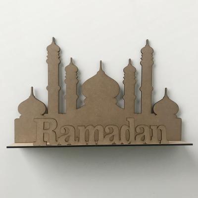 China Wooden Wooden Ramadan Craft for Home Decor EID Mubarak Ramadan Decorations Ramadan Gifts Happy Supplies for sale