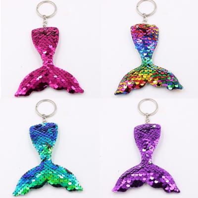 China Sequin Key Chain Mermaid Favors Birthday Gifts For Girl Key Pendant Decor for sale