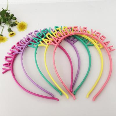 China Hot Selling Custom Made Festival Decoration HAPPY BIRTHDAY 8pcs Colorful Headband Party Decorations Birthday zu verkaufen