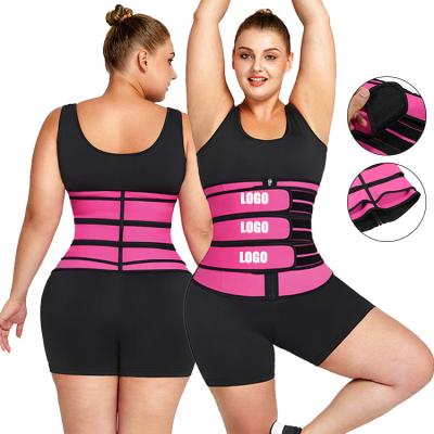 China Custom New Antibacterial Hot Ladies Logo Latex Belt Waist Trimmer Shaper Three Waist Trainer Women for sale