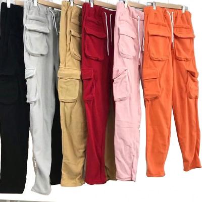 China Autumn Streetwear Men Unisex Anti-wrinkle 'S Cargo Pants Pockets Casual Sports Sweatpants Jogging Pants Sweatpants for sale