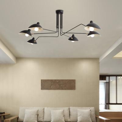 China Industrial Vintage Simple Iron Chandelier Ceiling Lights Indoor Pendant Lamp for Hotel Home Living Room for sale