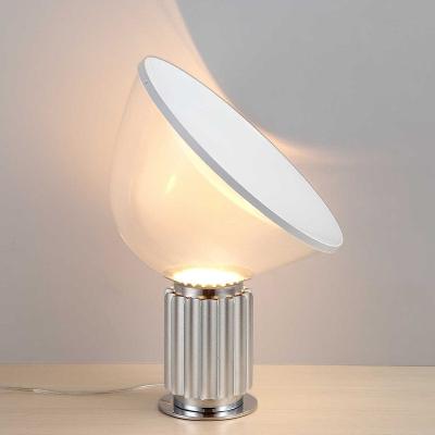 China Nordic Modern Creative Personality Art Art Lamp Bedroom Bedside Radar Desk Lamp Home Work Glass Study Table Lamp for sale