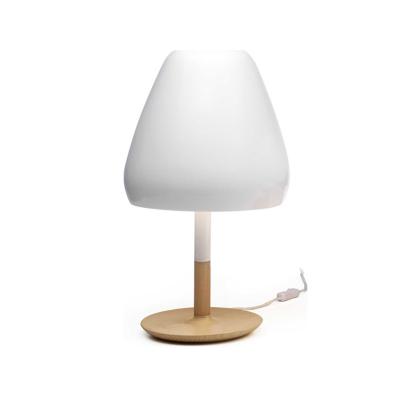 China Modern Nordic Modern style Mushroom Glass Table Lamp for Office Hotel Restaurant Decorate Desk Minimalist Light for sale