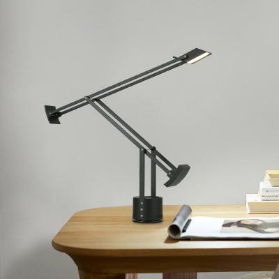 China Modern Nordic Contemporary Contracted Graphite Adjustable Long Swing Arm Desk Lamp Desk Reading Table Lamp For Study for sale