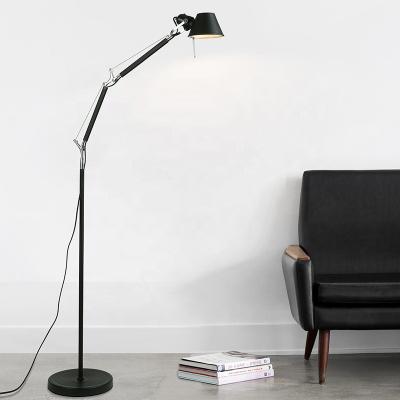 China Adjustable Industrial Long Pole Modern Long Arm Rocker Floor Light for Reading Room Studio Stand Light Floor Lamp for sale