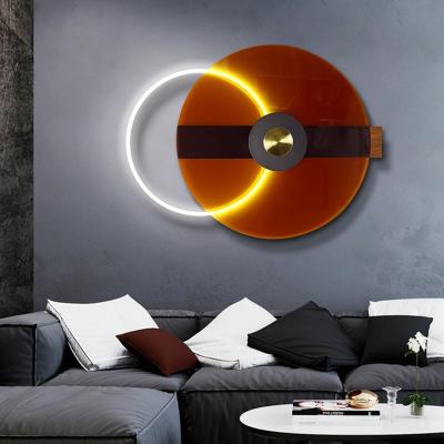 China New Arrival Modern LED Modern Ring Wall Lamp, Linear Wall Sconce Light for Hotel Bedroom Decorative Wall Mount Lighting Fixture for sale