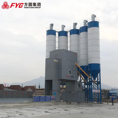 Китай HZS 120 Automatic Concrete Mixing Plant mobile construction batching продается