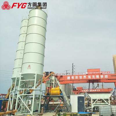 China self loading Cement Concrete Mixing Plant ready station stationary type en venta