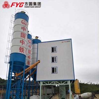 China Automatic 120m3/h mobile construction Concrete Batching Mixing Plant Te koop