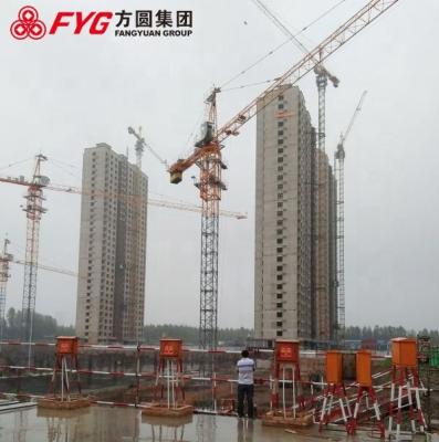 China TC5510A self erecting tower crane High efficient cheap price10 tons en venta