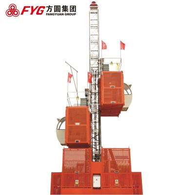 Cina SC200 Construction Hoist Elevator double cage building lifter in vendita